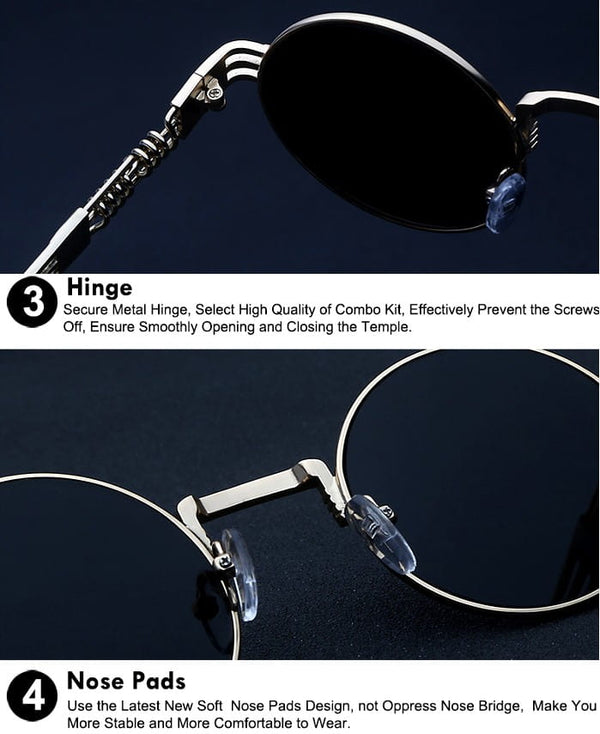 Brilles, apaļas, retro stila, unisex
