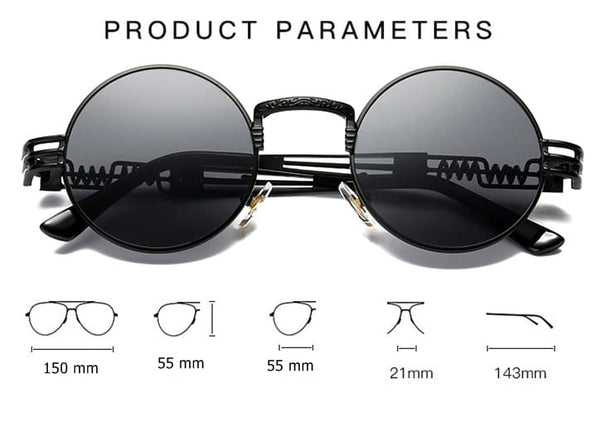 Brilles, apaļas, retro, unisex