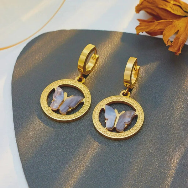 Sieviešu auskari B12, zelta krāsā