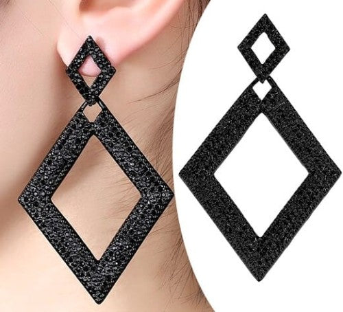 Auskari sievietēm Y42 melni