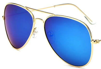 Aviator saulesbrilles, spoguļstikla