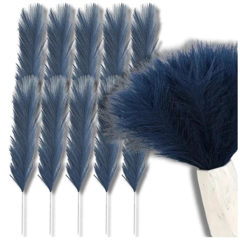Mākslīgā pampas zāle, 10 gab., tumši zila