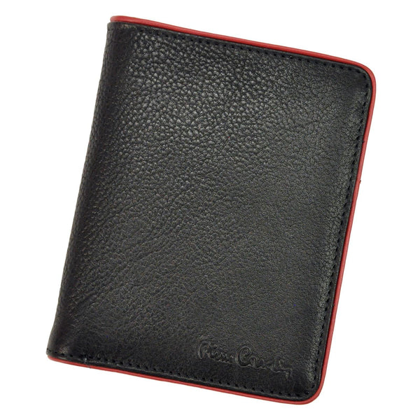 Pierre Cardin TILAK05 TUMBLE 326 juoda ir raudona piniginė czarny + czerwony