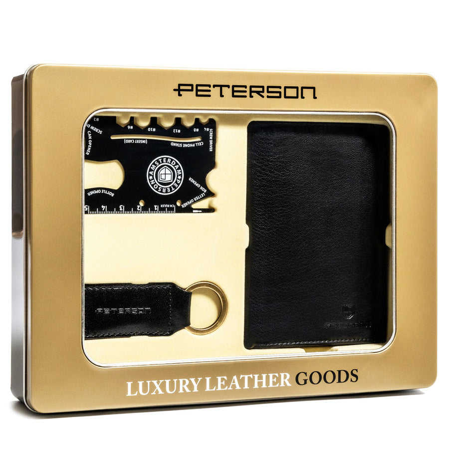 Elegants komplekts viņam ar ādas maku - Peterson T60