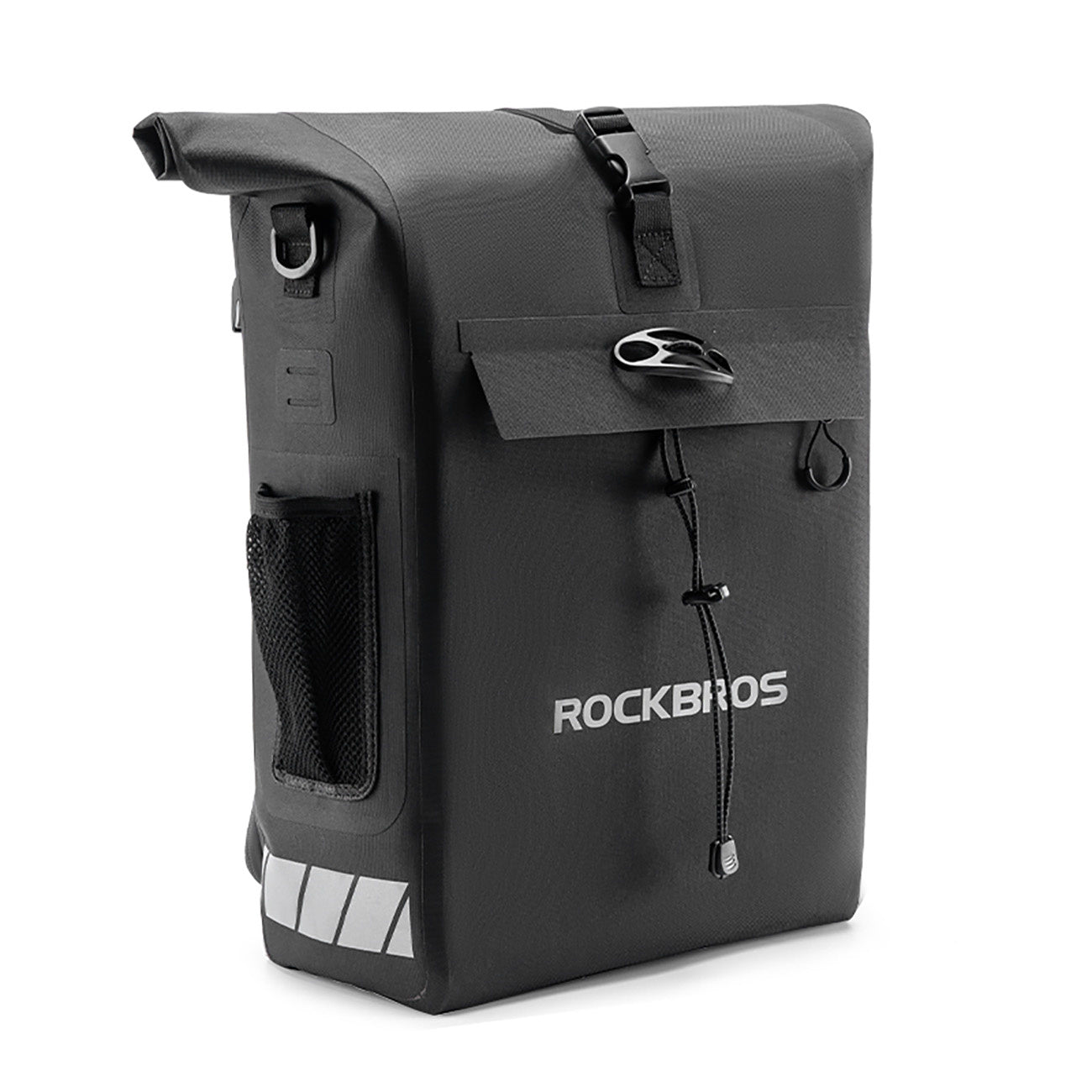 Rockbros velosipēda soma ar mugursomas funkciju, ūdensizturīga, ar ķiveres stiprinājumu 18L - melna
