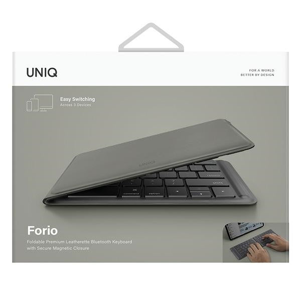 Salokāma tastatūra Uniq Forio Bluetooth, zaļa/ķērpju zaļa