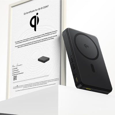 Baseus Airpow II 10000mAh bezvadu lādētājs ar MagSafe un USB-C kabeli - melns
