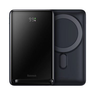 Baseus magnētiskais akumulators 10000mAh 20W ar MagSafe - tumši zils + USB-C kabelis 60W 0.5m 
