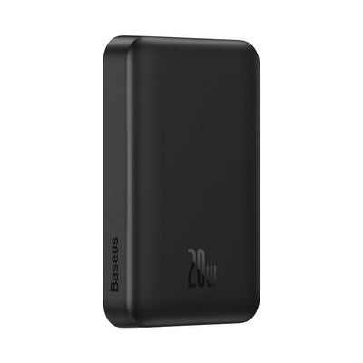 Baseus magnētiskais mini ārējais akumulators 10000mAh melns + Xiaobai USB-C - USB-C kabelis 0,5m melns