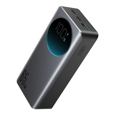 Joyroom 30000mAh 65W pārnēsājamais akumulators ar digitālo displeju (JR-PBF05) - melns