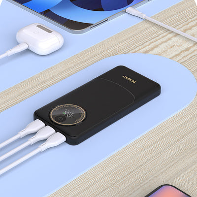 Ārējais akumulators Dudao K12 10000mAh PD22.5W USB-A, USB-C - balts