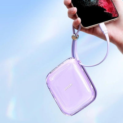 Ārējais akumulators Joyroom JR-L004 10000mAh USB-C USB-A - violets