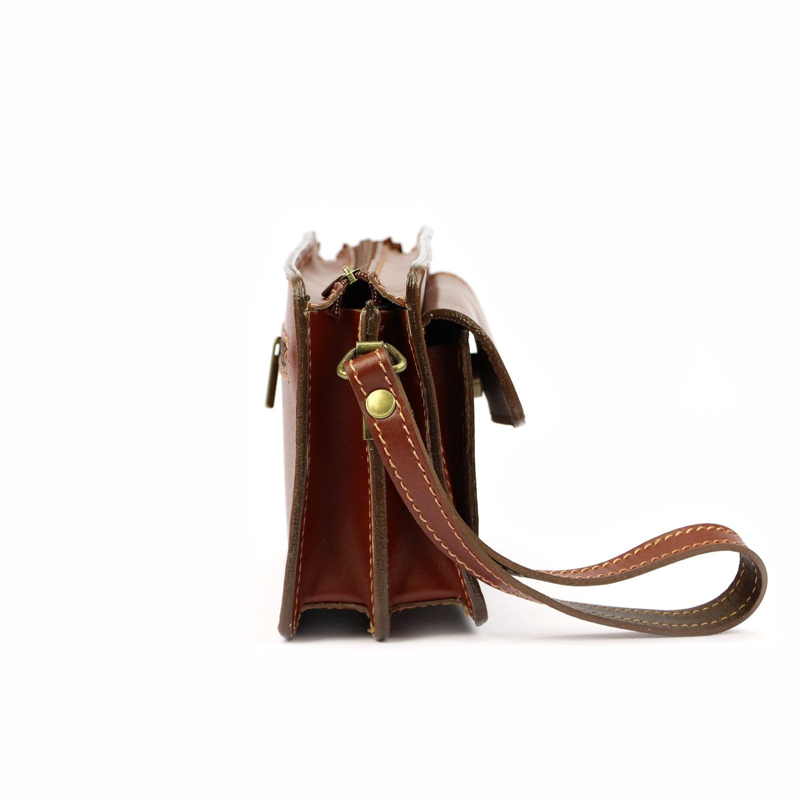 Gregorio ART. 2123 ruda natūralios odos rankinė brązowy
