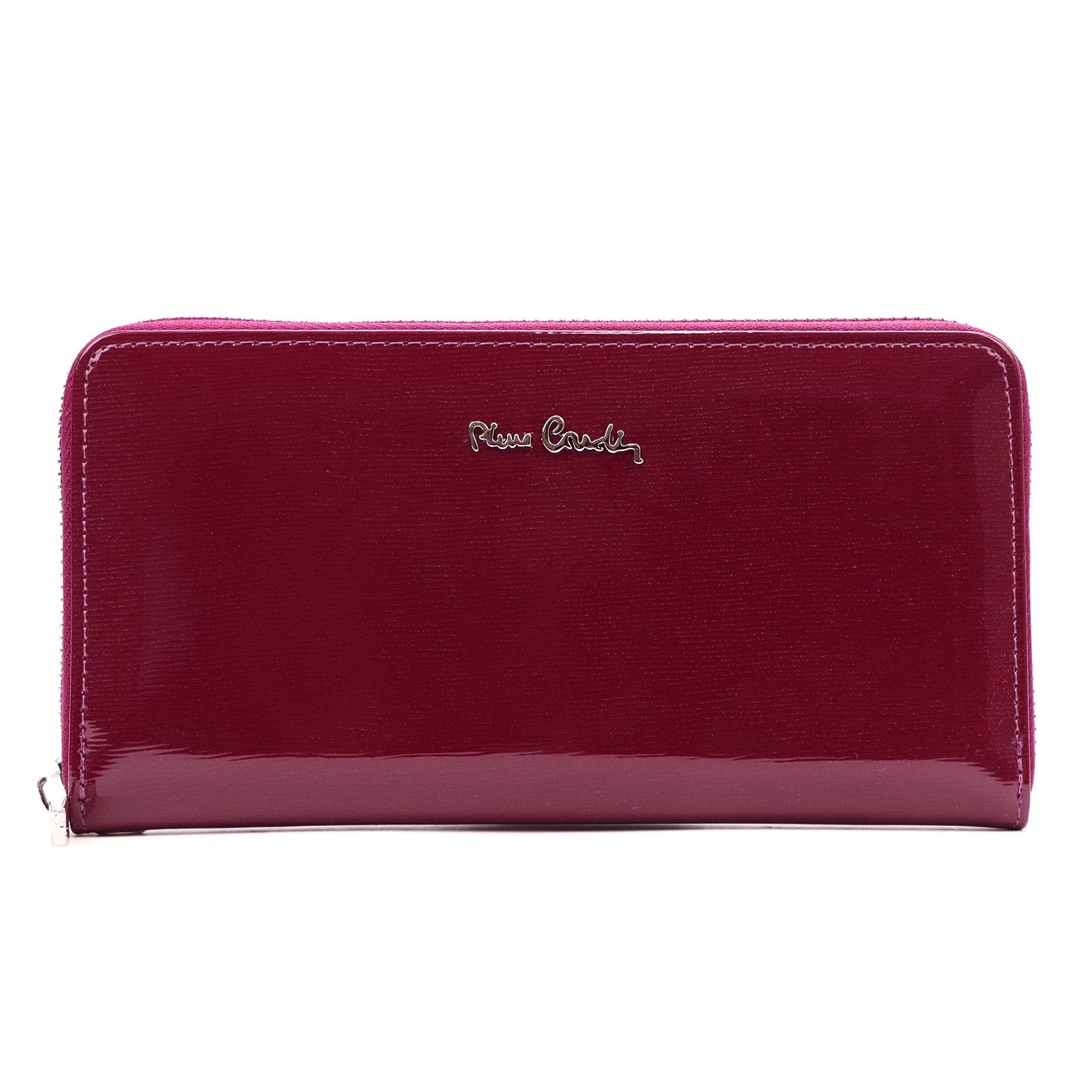 Pierre Cardin 05 LINE 119 violetinė odinė piniginė fioletowy