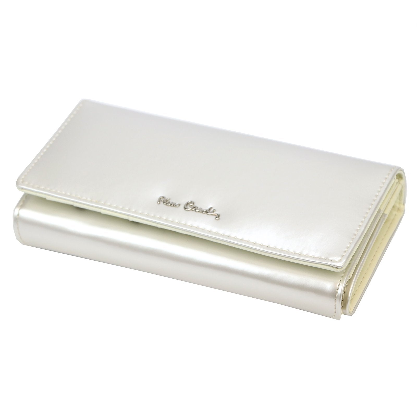 Pierre Cardin 07 SHINY 102 smėlio spalvos piniginė beż