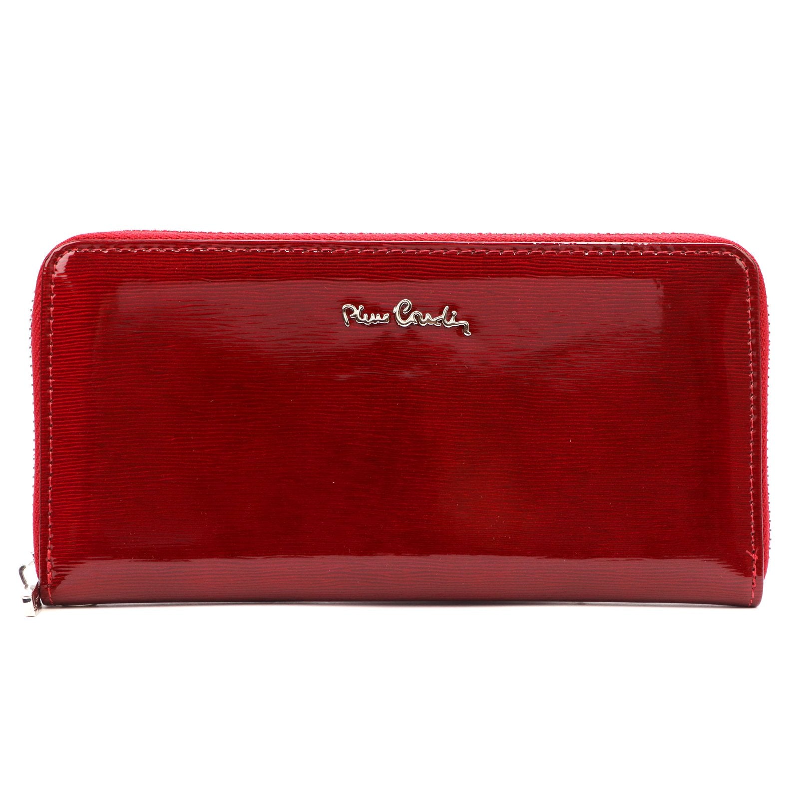 Pierre Cardin 05 LINE 119 raudona natūralios odos piniginė czerwony