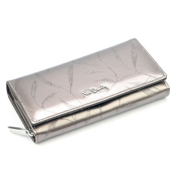 Pierre Cardin 02 LEAF 106 pelenų pilka piniginė popiel