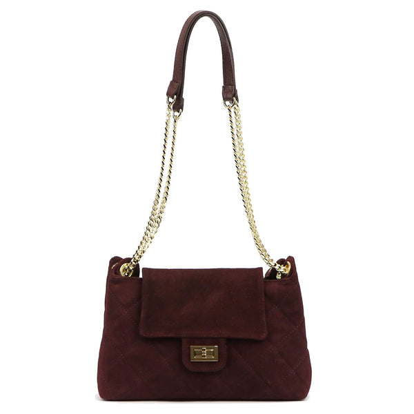 Luka 26-177 bordo odinė rankinė bordo