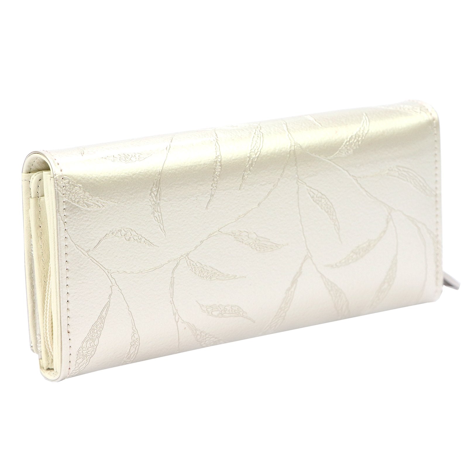 Pierre Cardin 02 LEAF 106 kreminė odinė piniginė cream