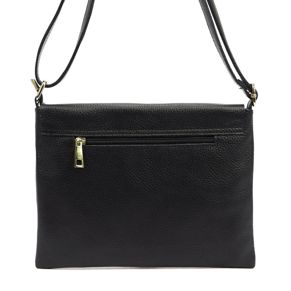 Luka 26-087 DOLLARO juoda natūralios odos rankinė czarny