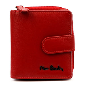 Pierre Cardin TILAK155 2509 raudona odinė piniginė czerwony