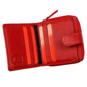 Pierre Cardin TILAK155 2509 raudona odinė piniginė czerwony