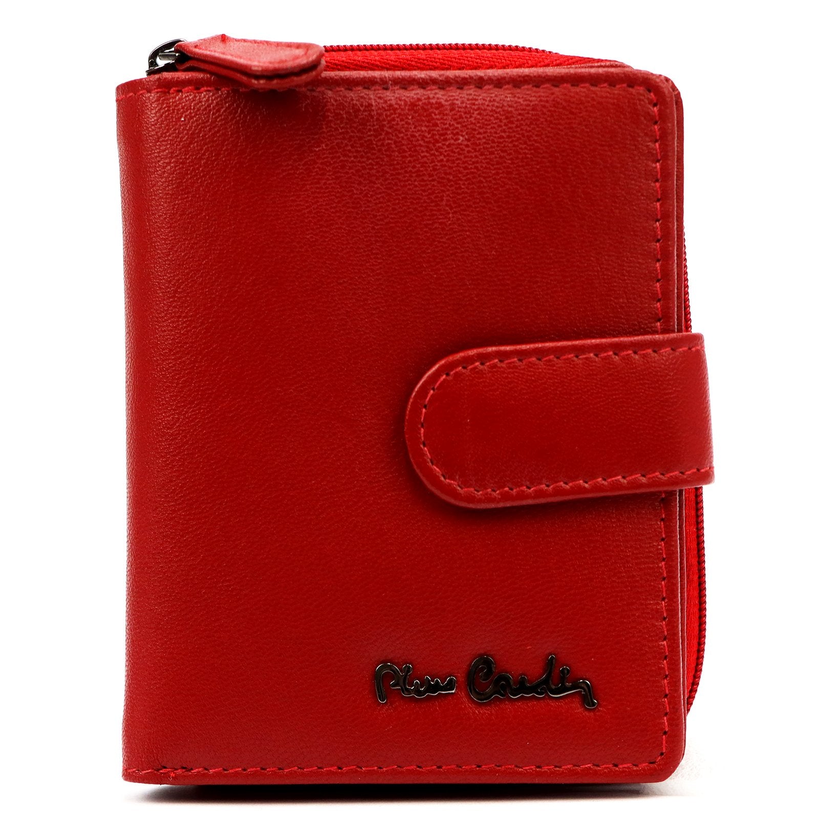 Pierre Cardin TILAK155 2510 raudona odinė piniginė czerwony