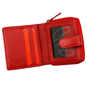 Pierre Cardin TILAK155 2510 raudona odinė piniginė czerwony