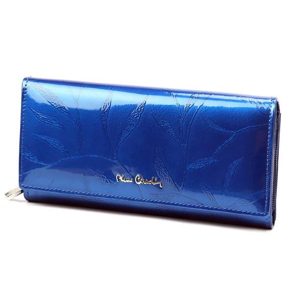 Pierre Cardin 02 LEAF 106 mėlyna piniginė niebieski