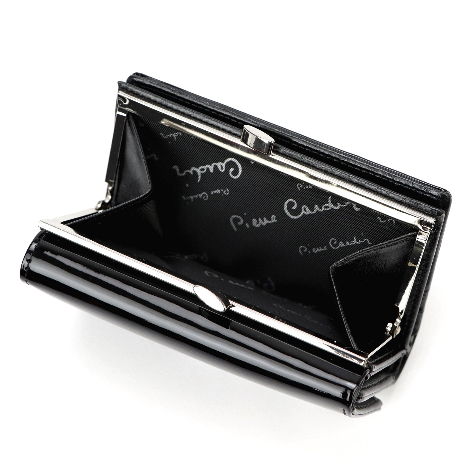 Pierre Cardin 07 SHINY 108 juoda piniginė czarny