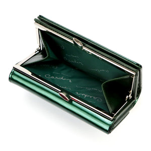 Pierre Cardin 07 SHINY 108 žalia piniginė zielony
