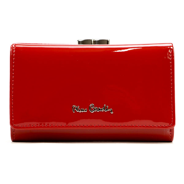 Pierre Cardin 07 SHINY 108 raudona piniginė czerwony