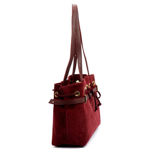 Camilla PREMIUM 10.005 bordo spalvos odinė rankinė bordo
