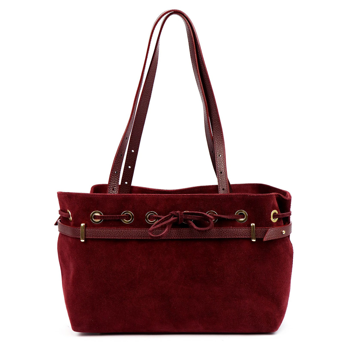 Camilla PREMIUM 10.005 bordo spalvos odinė rankinė bordo