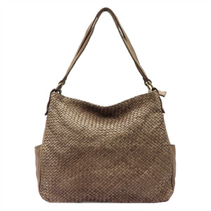 VS 023 taupe natūralios odos rankinė taupe