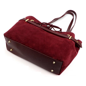 Camilla PREMIUM 10.005 bordo spalvos odinė rankinė bordo
