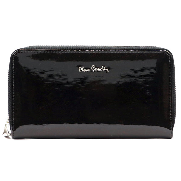 Pierre Cardin 05 LINE 118 juoda natūralios odos piniginė czarny
