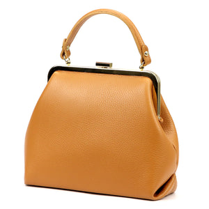 Luka 24-024 DOLLARO camel-1 natūralios odos rankinė camel-1