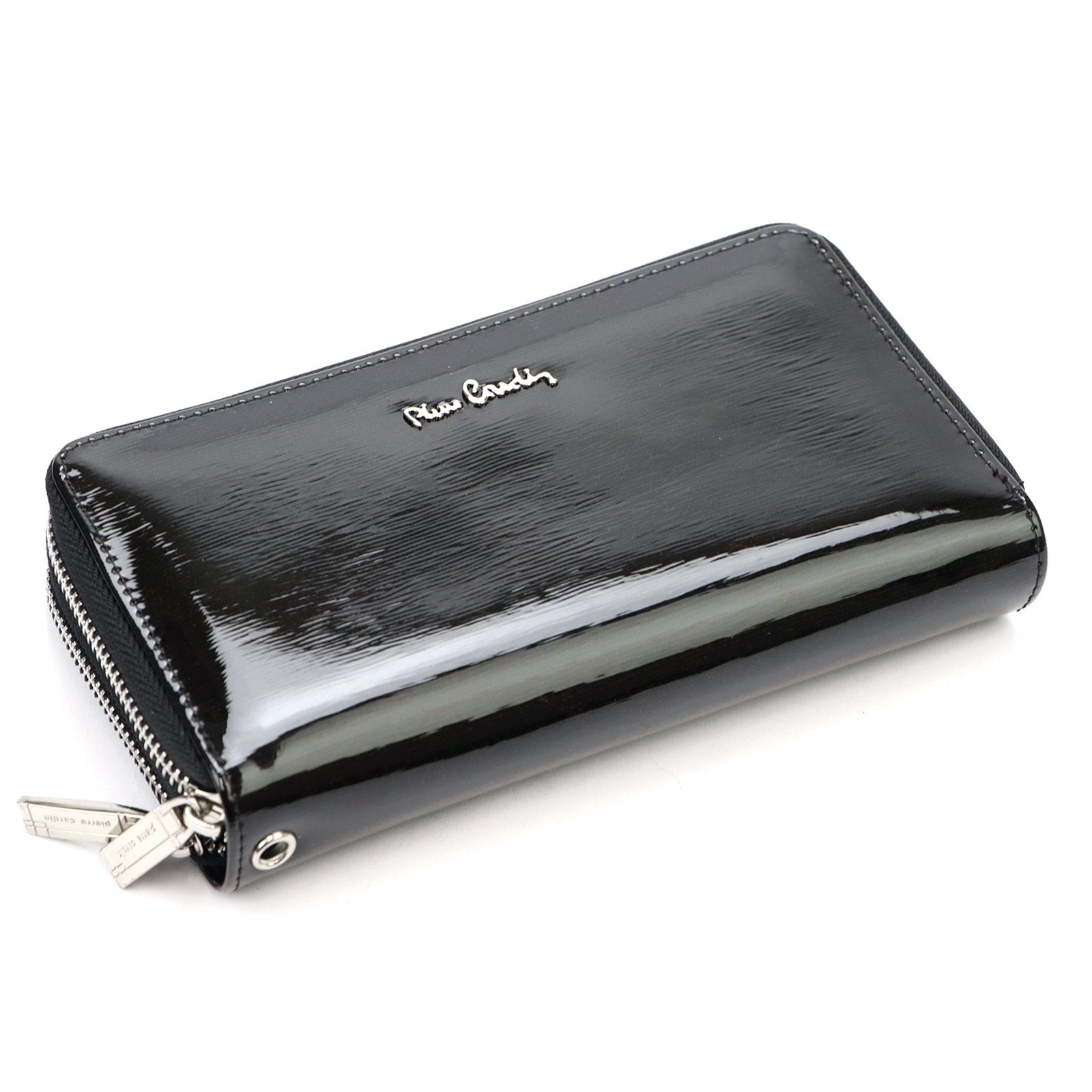 Pierre Cardin 05 LINE 118 juoda natūralios odos piniginė czarny