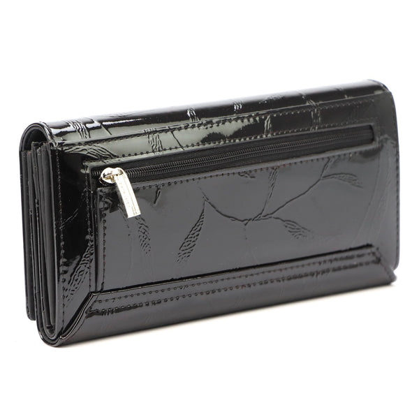 Pierre Cardin 02 LEAF 102 juoda piniginė czarny