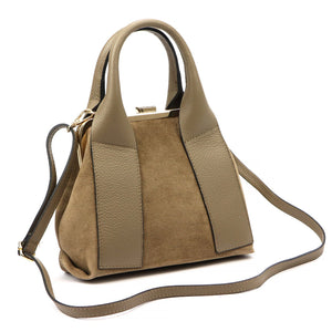 Luka 26-064 taupe natūralios odos rankinė taupe