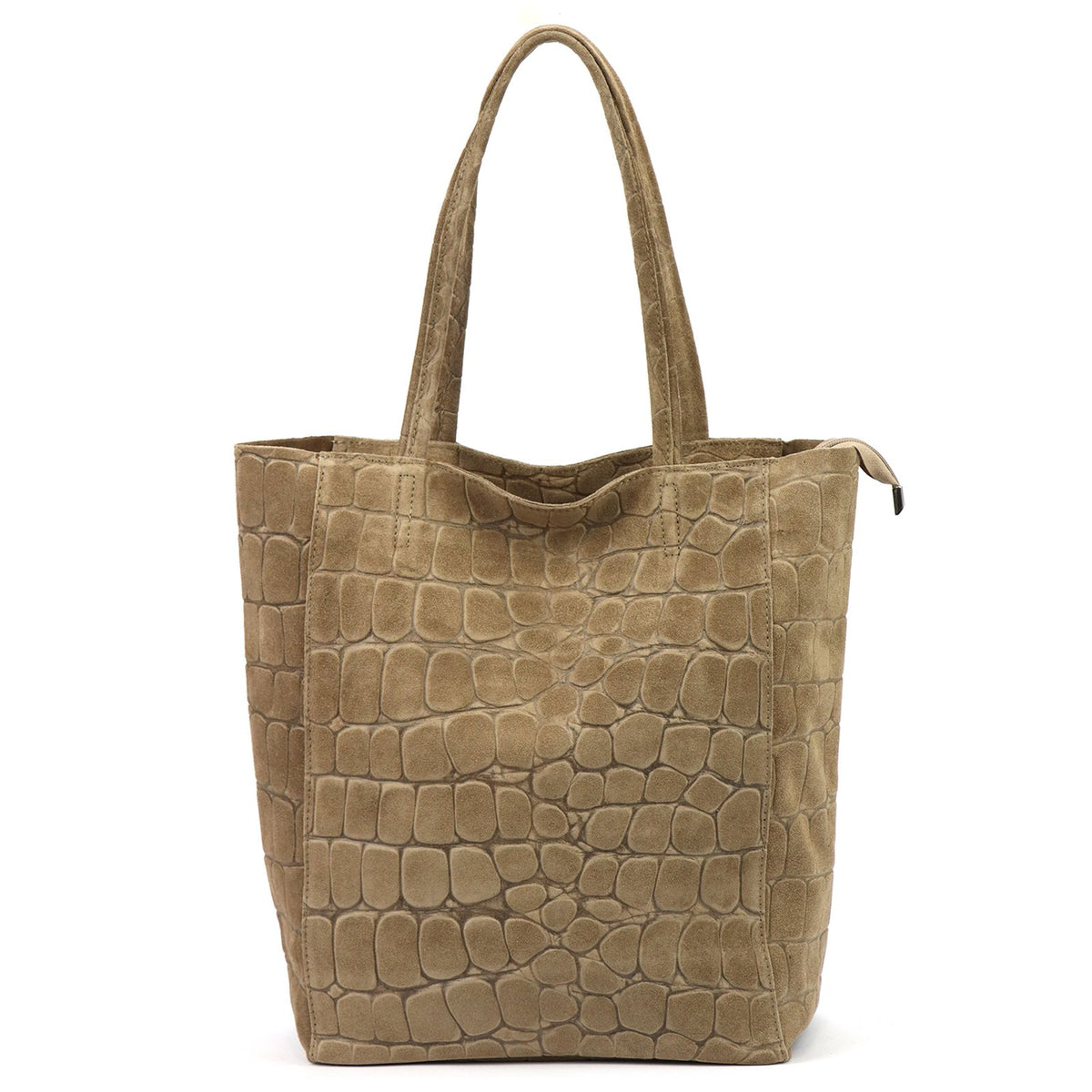 Luka 26-084 CROCO taupe natūralios odos rankinė taupe