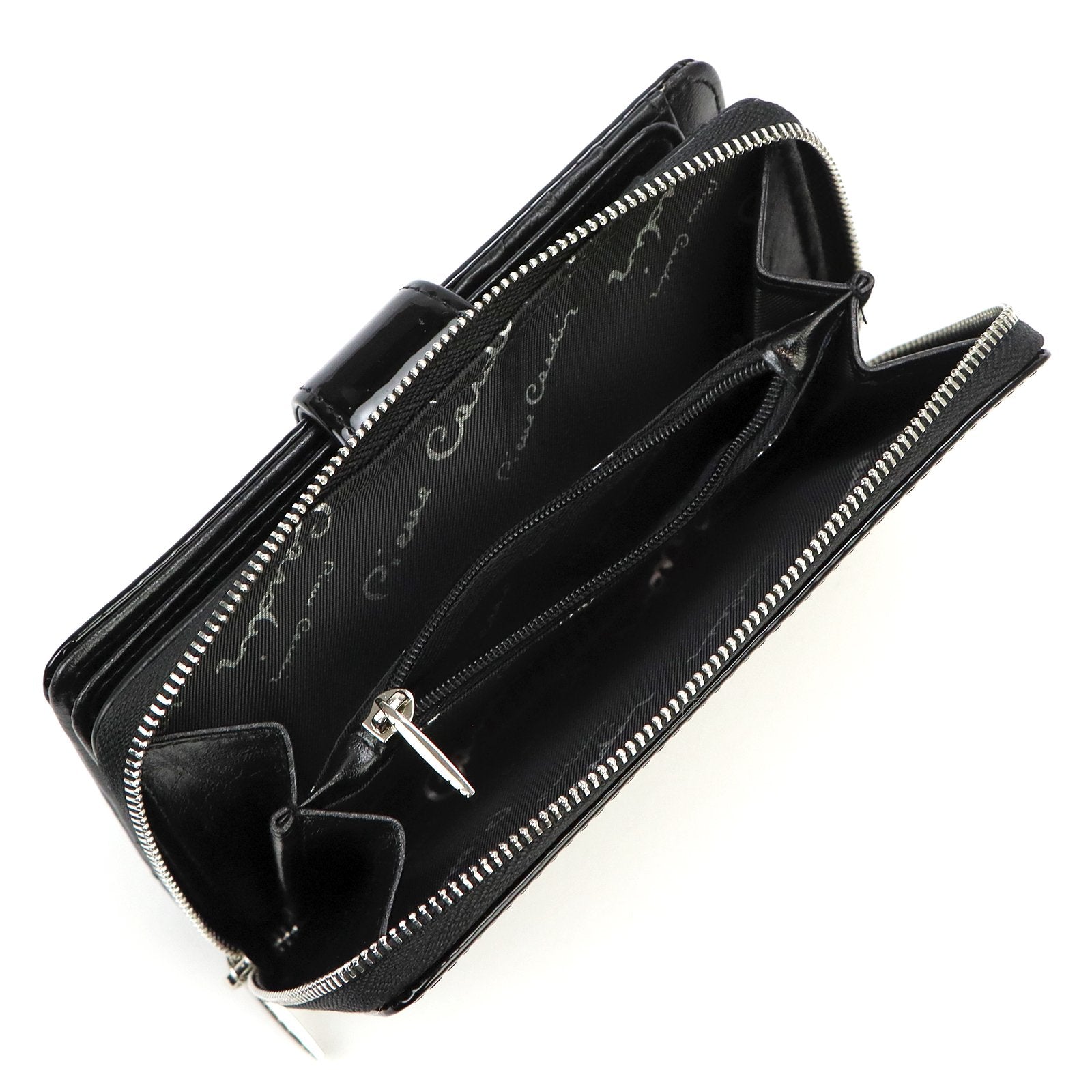 Pierre Cardin 07 SHINY 116 juoda piniginė czarny