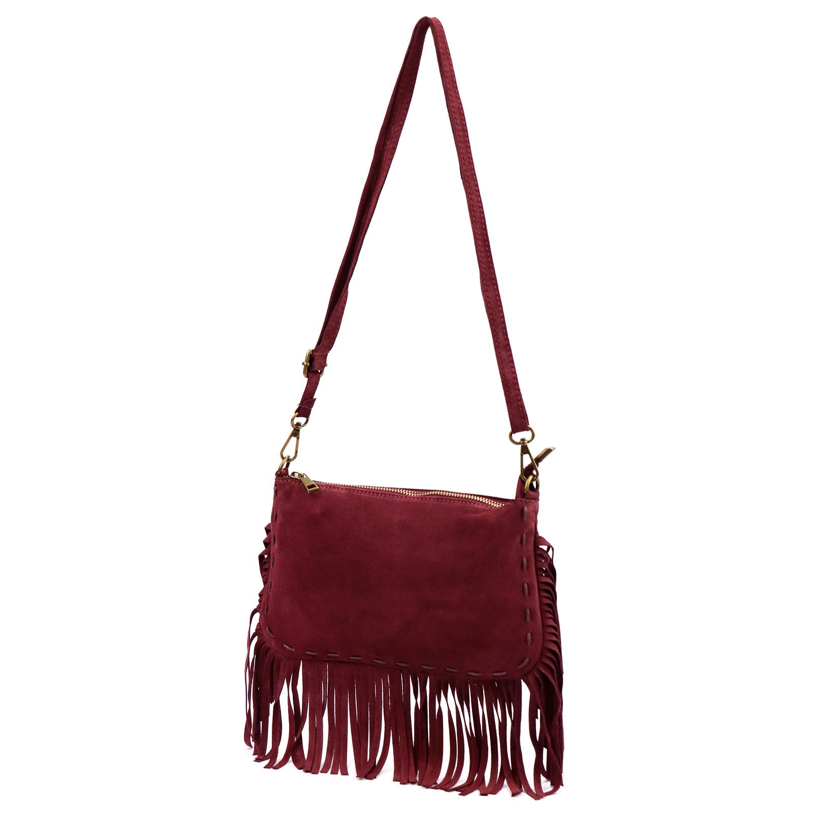 Luka 25-085 bordo odinė rankinė bordo