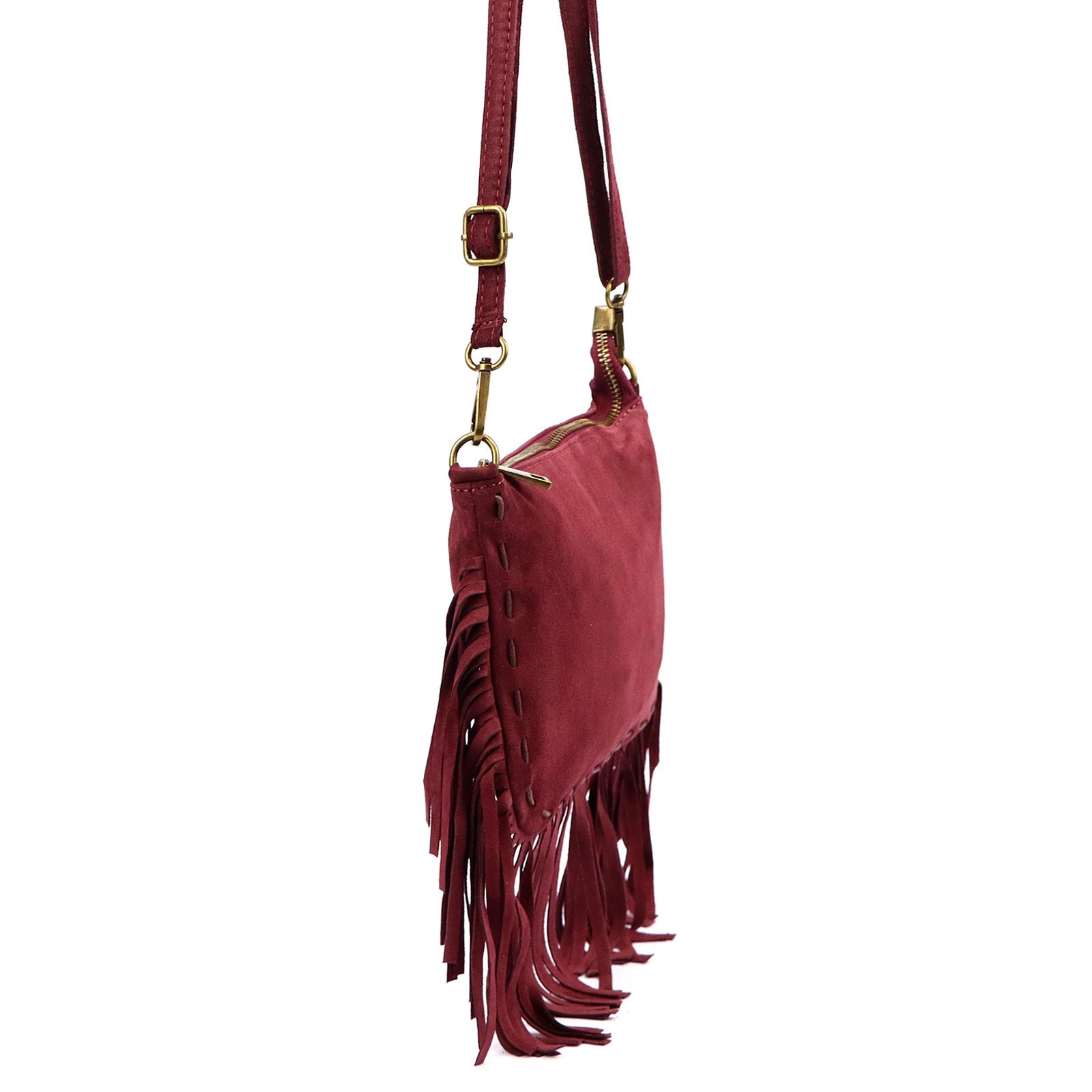 Luka 25-085 bordo odinė rankinė bordo