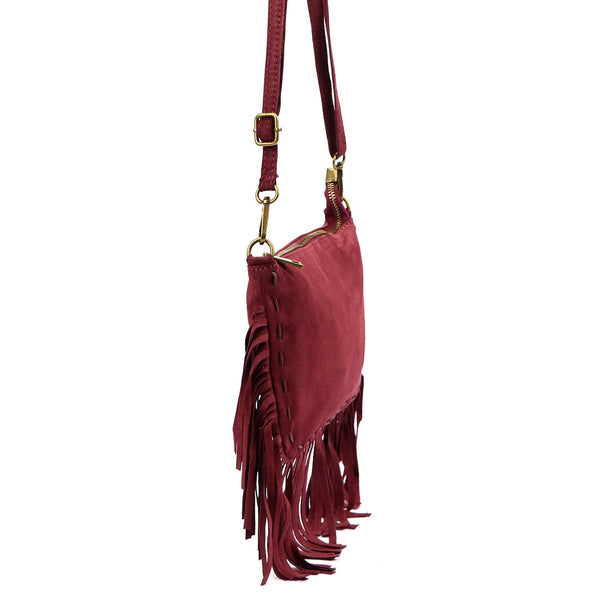 Luka 25-085 bordo odinė rankinė bordo