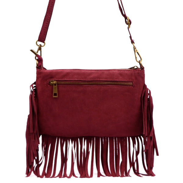 Luka 25-085 bordo odinė rankinė bordo