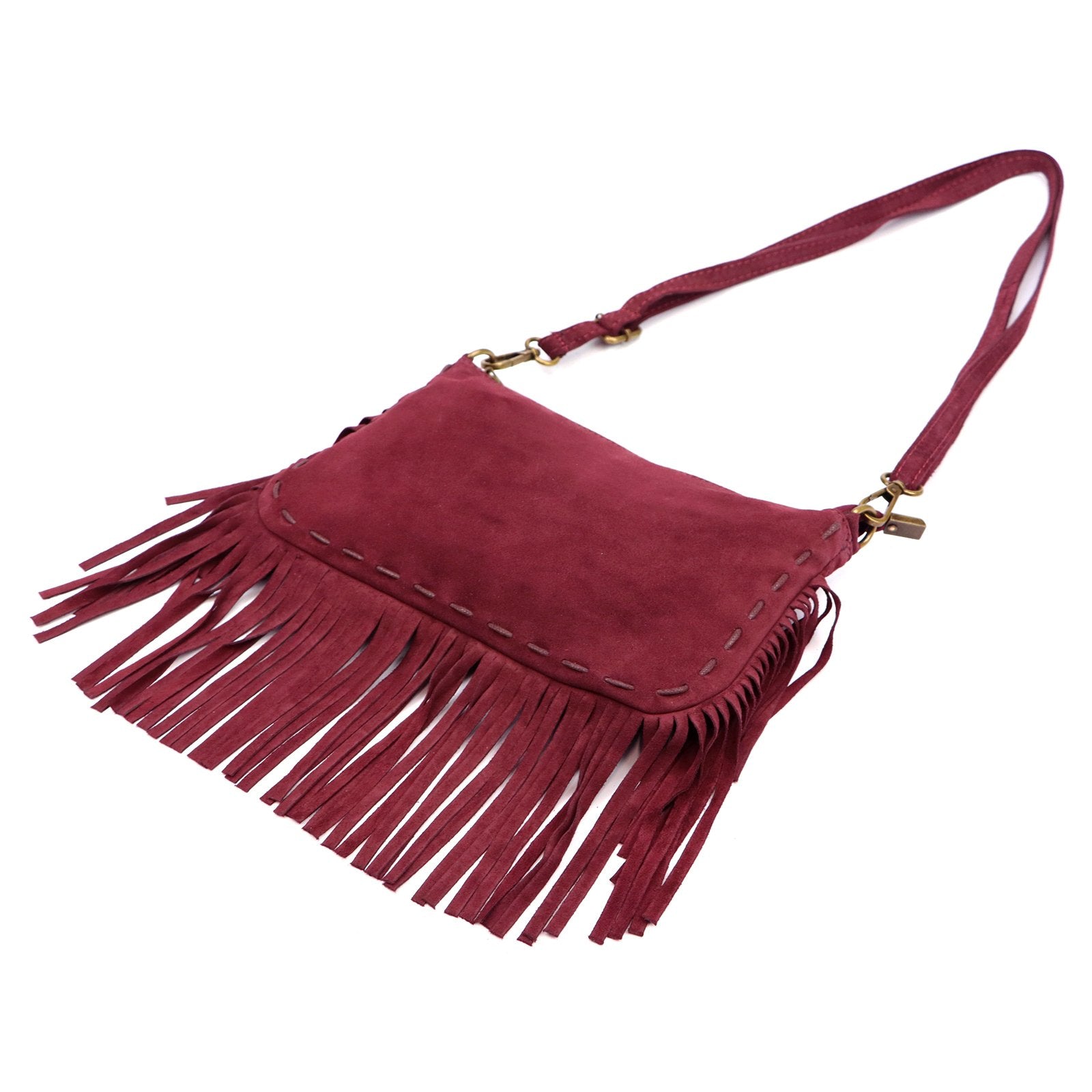 Luka 25-085 bordo odinė rankinė bordo