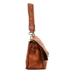 VS 058 odinė rankinė, kupranugario ruda couio (camel-brąz)