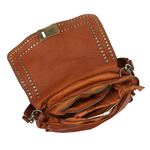VS 058 odinė rankinė, kupranugario ruda couio (camel-brąz)